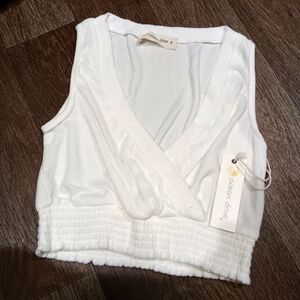 Ocean Drive Cream Tank Top